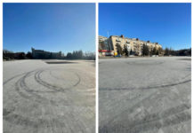 На центральной площади Павлограда лихачи оставили «сюрприз» для полиции