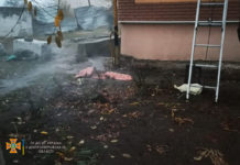 В Павлограде полыхал балкон