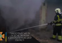 У Павлограді згорів гараж (ВІДЕО)