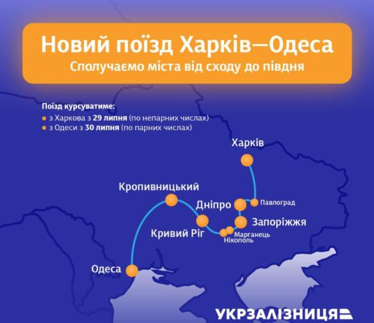 Через Павлоград курсуватиме новий потяг — на Одесу
