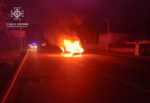 У Павлограді на Дніпровській згорів легковик