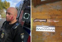 У Павлограді чоловік намагався зарізати себе і поліцейського (ВІДЕО)