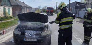 У Павлограді горів легковик
