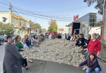 У Павлограді сплели дві великі сітки для військових