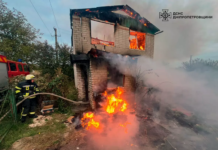 У Павлограді згоріла дача