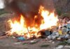 На міському полігоні твердих побутових відходів під час пожежі помітили підлітків