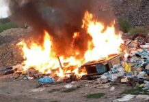 На міському полігоні твердих побутових відходів під час пожежі помітили підлітків