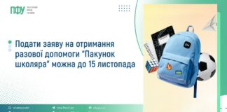 У Пенсійному фонді нагадали: 15 листопада спливає термін подання заяв на отримання «Пакунка школяра»