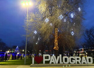 У Павлограді запалили вогники на головній ялинці міста