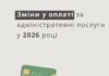 З 1 січня у ЦНАПі Павлограда встановлено нові розміри адміністративного збору