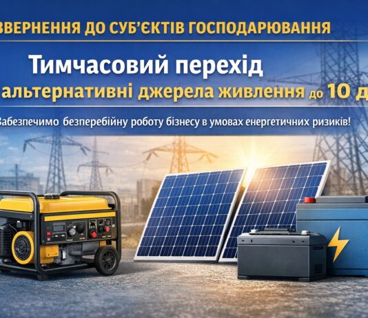 Суб’єкти господарювання Павлоградщини просять тимчасово перейти на альтернативні джерела живлення