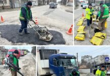 У Павлограді триває ямковий ремонт доріг