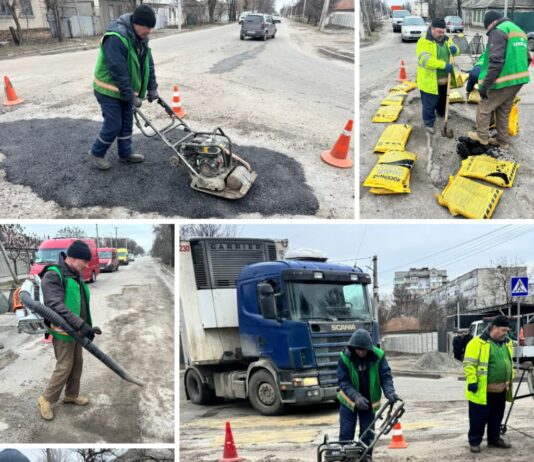 У Павлограді триває ямковий ремонт доріг