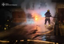 У Павлограді горів гараж із автомобілем всередині