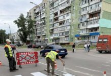 У Павлограді тривають роботи з нанесення дорожньої розмітки