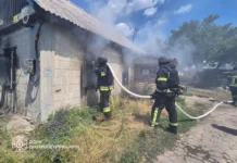 У селі Олефірівка горів житловий будинок