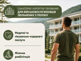 Звільнені з полону військовослужбовці мають право на санаторно-курортне лікування